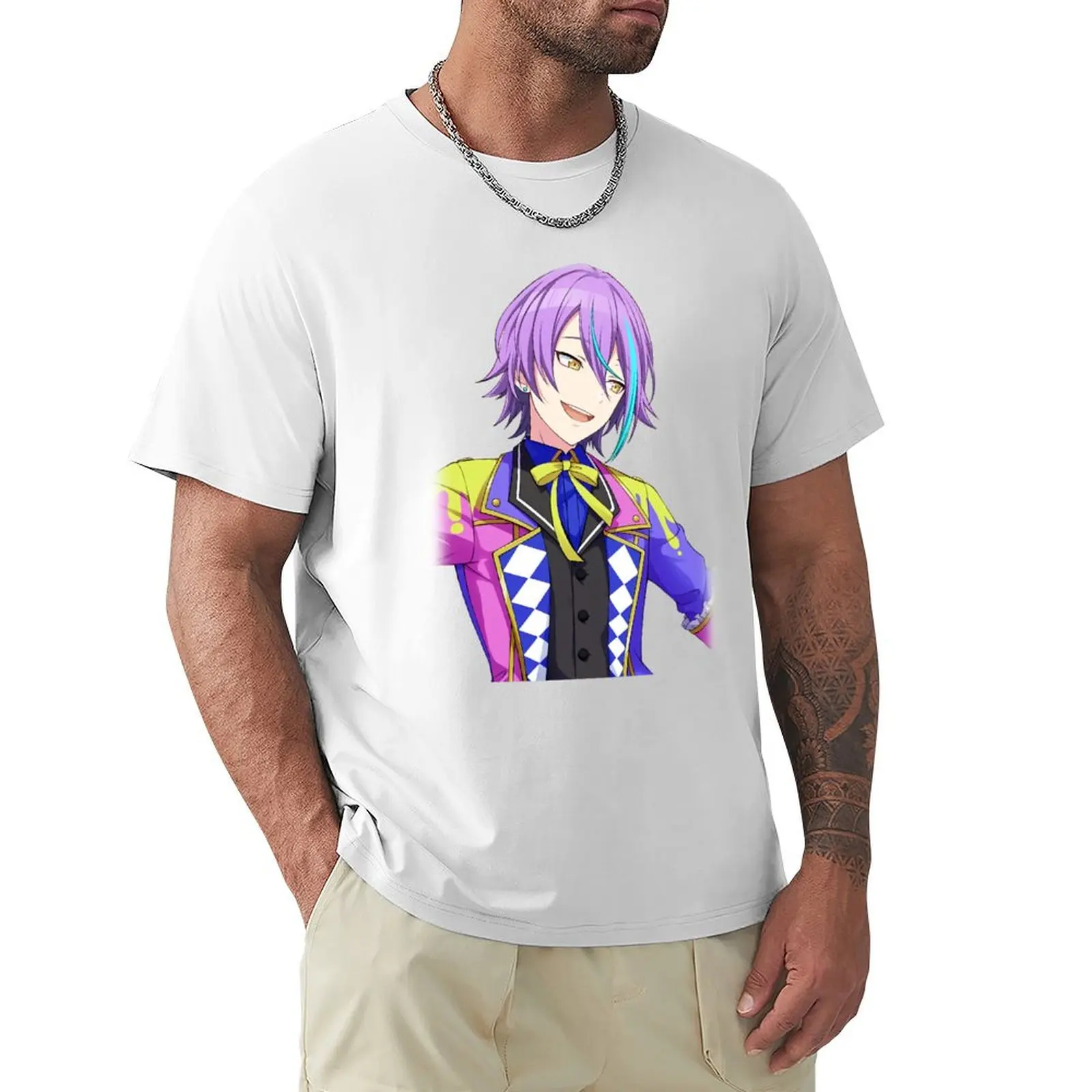 

Project Sekai anime, rui kamishiro T-shirt quick-drying oversized blanks mens t shirt graphic