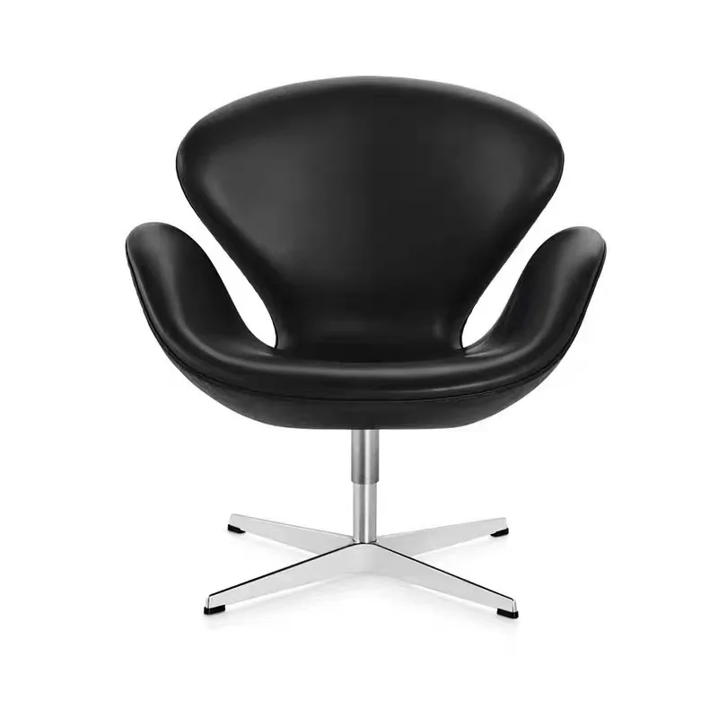 

Chair simple backrest rotating single leisure chair creative cream style bedroom fabric makeup chair