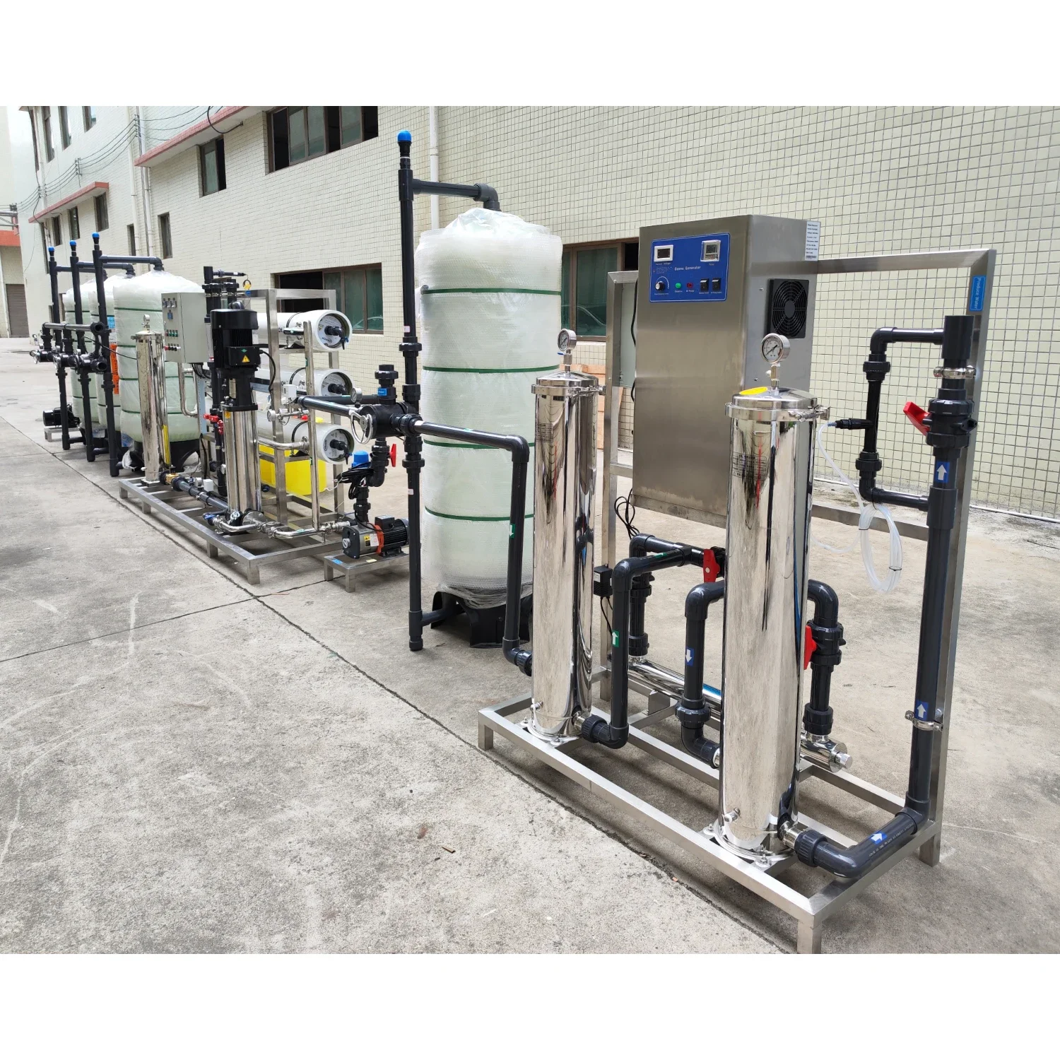 Industrial 6TPH Reverse  Purification System RO Water Treatment With 220V Pump And PLC 1-Year Warranty(Not final price)