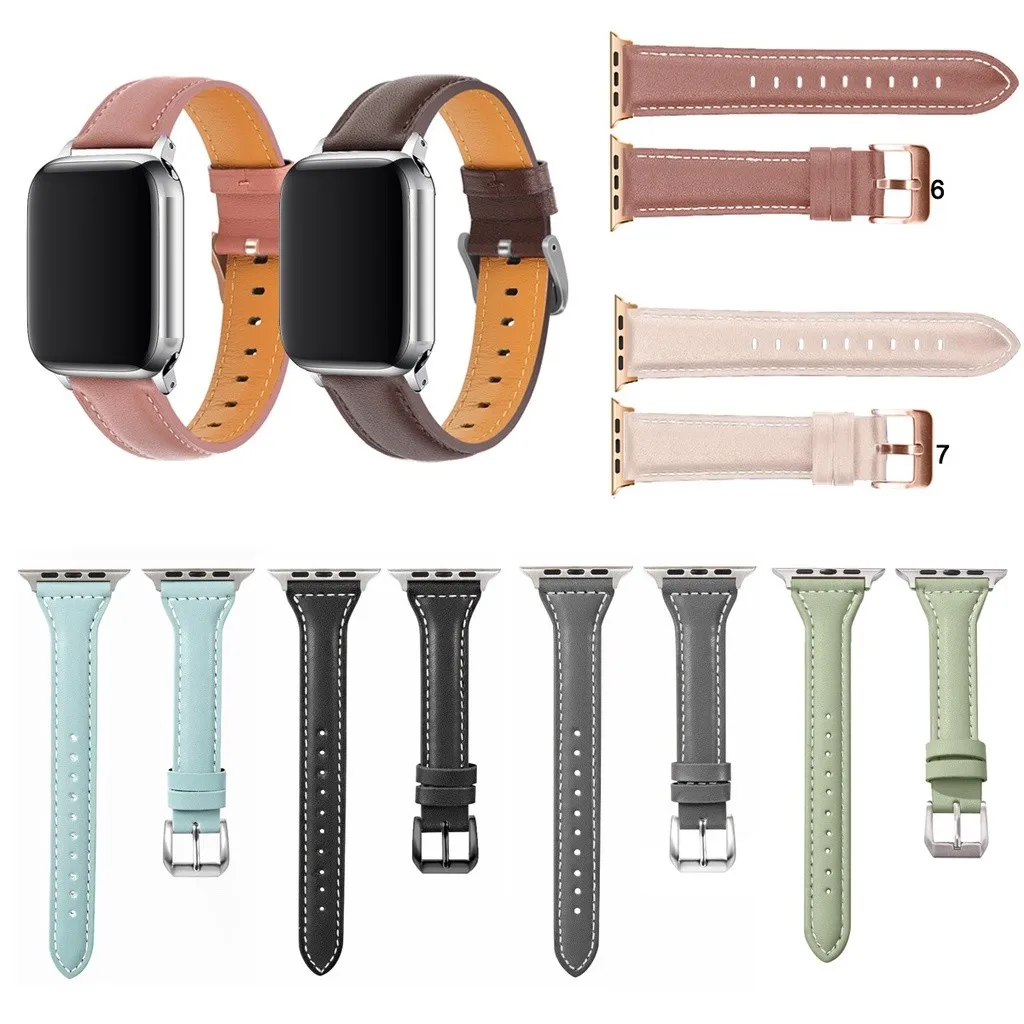 

Leather Strap for series10 9 8 7 6 SE 5 4 3 2 1 Ultra1/2 49mm 45mm 46mm 41mm 44mm 40mm 42mm 38mm Fashion watch Elegant band