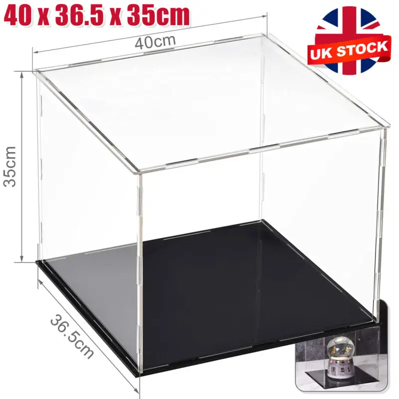 Large Acrylic Display Case Dustproof Box Perspex Clear Collectibles Model New