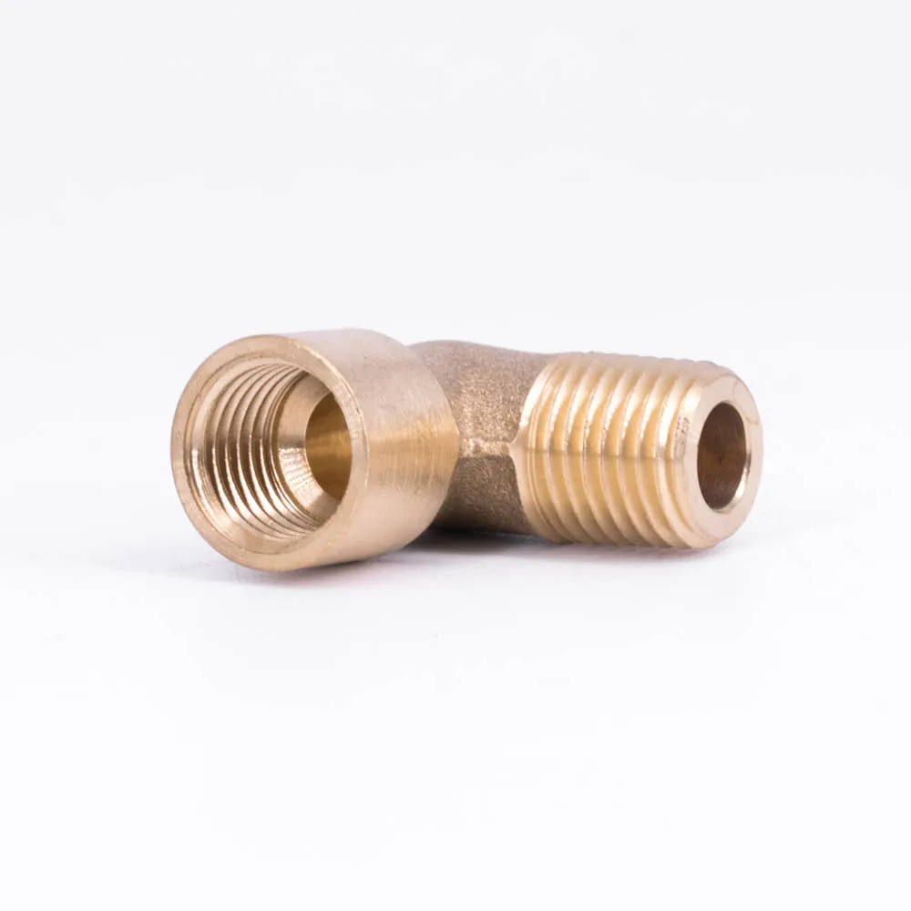 1/4" NPT Female To Male Elbow 90 Degre Brass Pipe Fitting Coupler Connector Water Gas Fuel