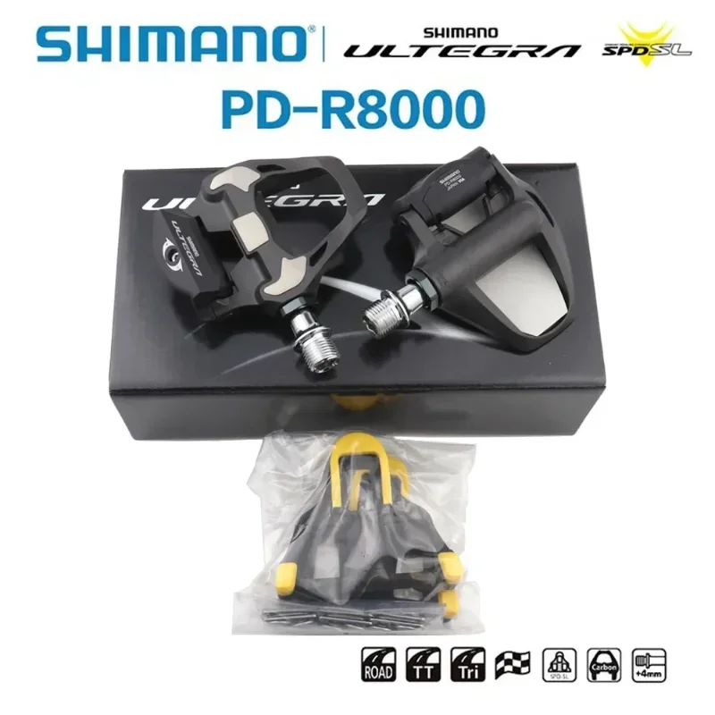Premium Shimano Ultegra PD-R8000 SPD-SL Bike Pedals High