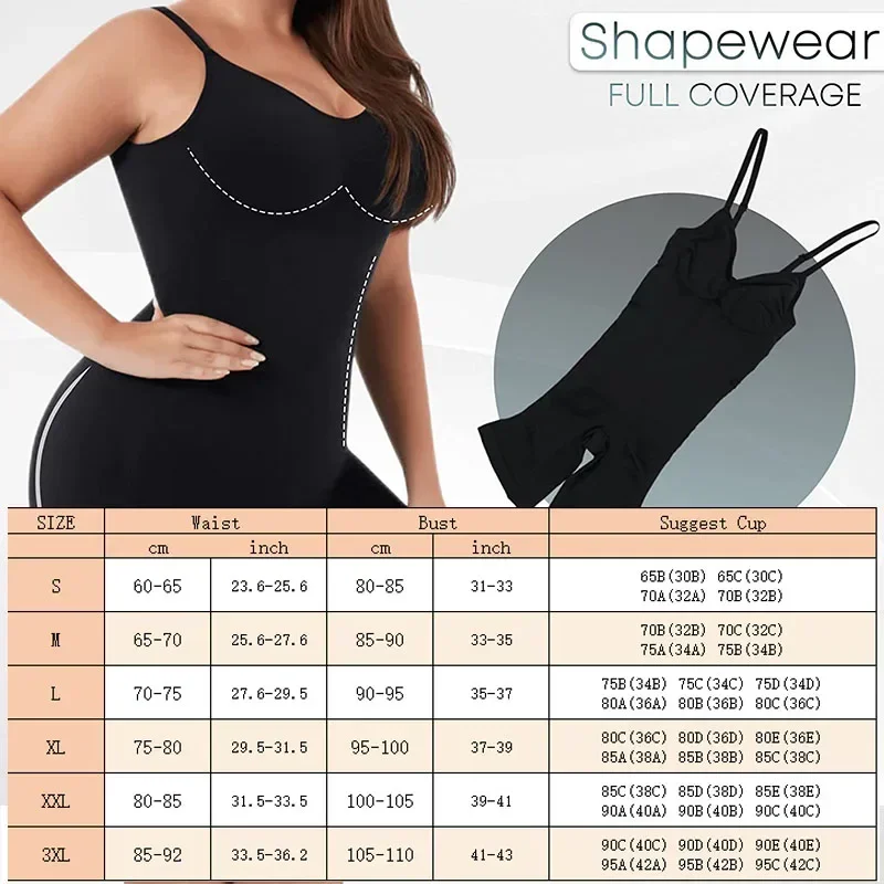 Body moldeador de cobertura completa, traje de cuerpo ajustado a los muslos, espalda baja, mono sin espalda, sin costuras