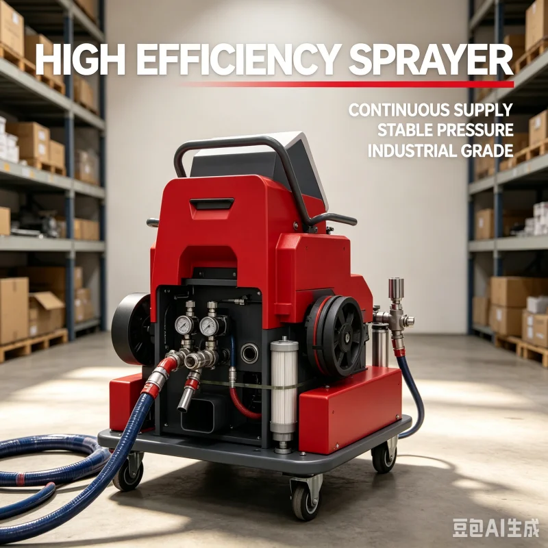 Commercial Grade Quality Dual Component Polyurea Foam Sprayer For Roof Foam Insulation With Self Cleaning Gun