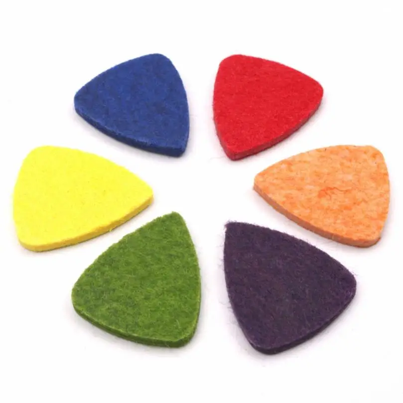 Multiple Colors Felt Ukulele Special Pick, Lightweight Cute Thumb Dedicated Pick 6 Colors for Optional