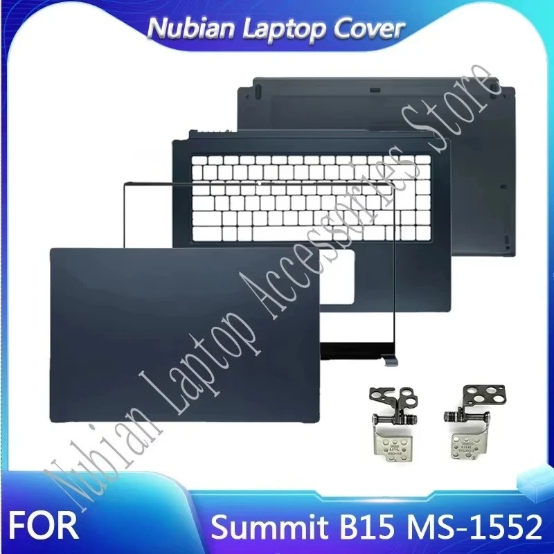 جديد لأجهزة الكمبيوتر المحمولة الحديثة B15 MS-1551 1552 حافظة إطار LCD الغطاء الخلفي/الإطار الأمامي/المفصلات/Palmrest الغطاء العلوي/الغطاء السفلي #1