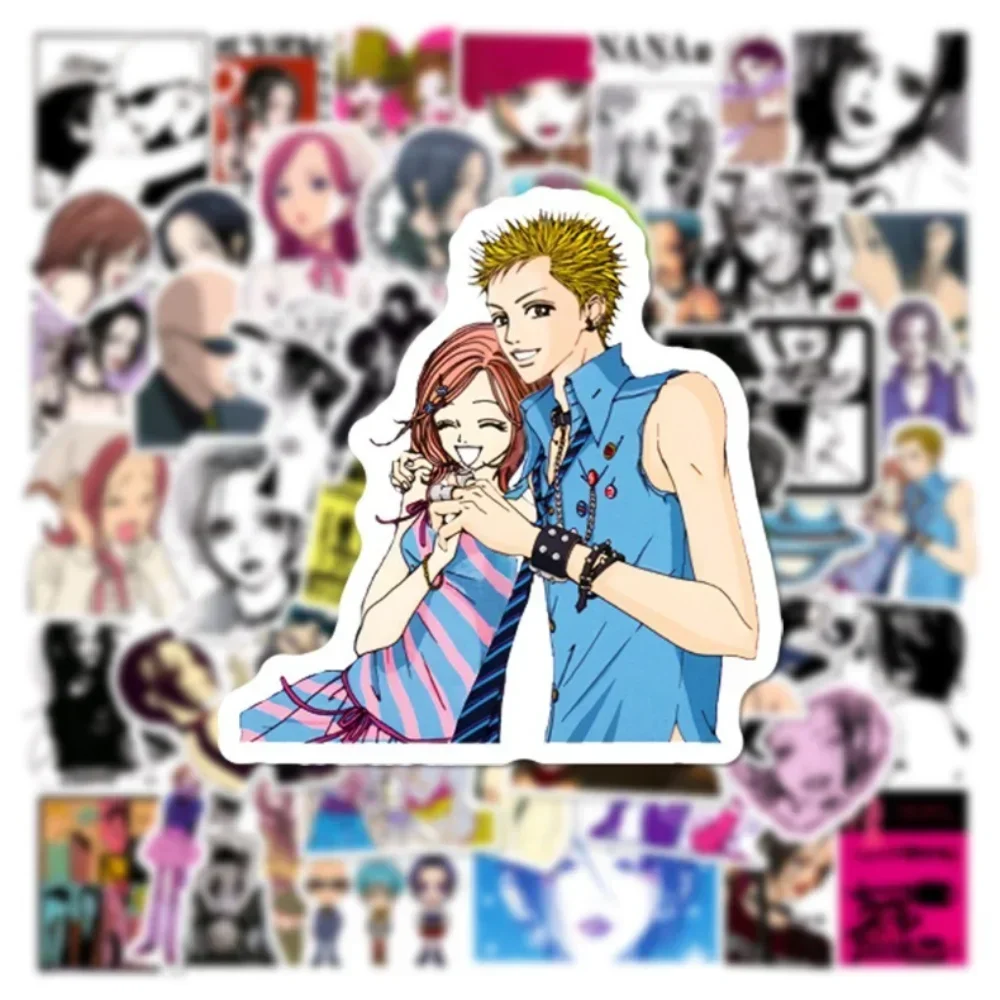 50PCS Anime NANA Stickers Graffiti Decals Decoration for Phone Laptop Stationery Waterproof Cool Sticker Toys Girls Gift