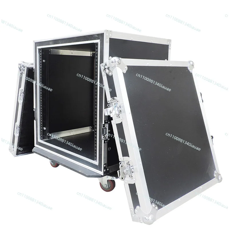 Professional 12U16U Air Case Cabinet Two Doors Power Amplifier Cabinet with Mixer Audio