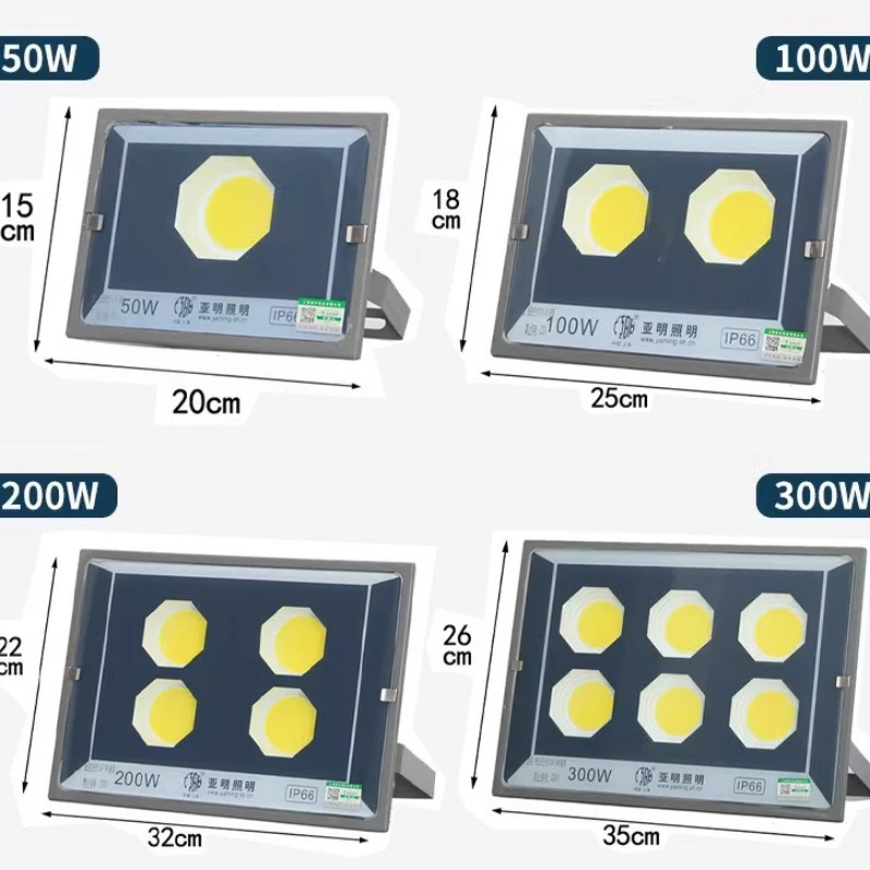 

Led Flood Light 500W 400W 300W 200W 100W 50W AC 220V Outdoor Wall Floodlight Spotlight IP66 Waterproof LED Street Lamp