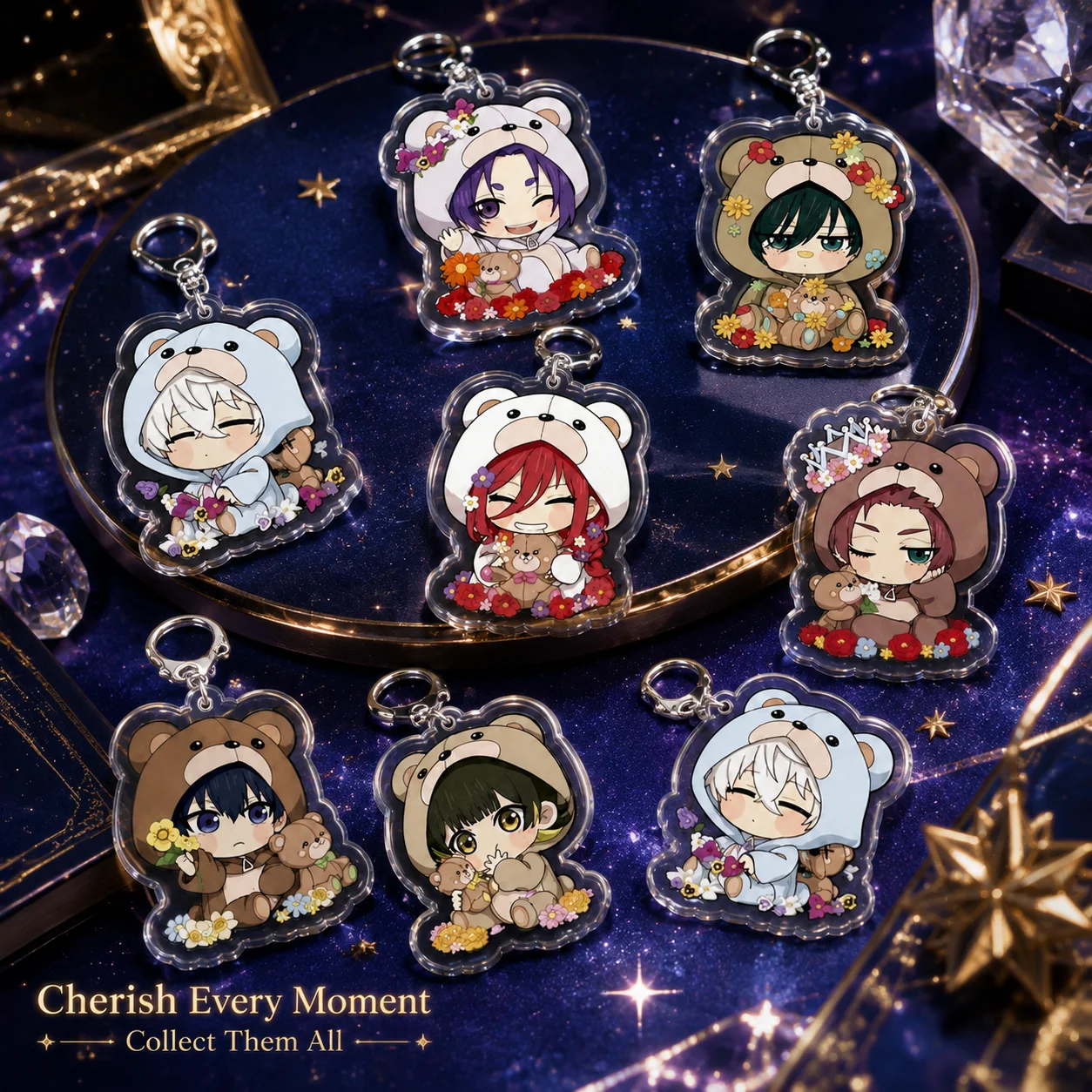 Phone Accessories Charms - Porte-clés Anime Blue Lock en Acrylique