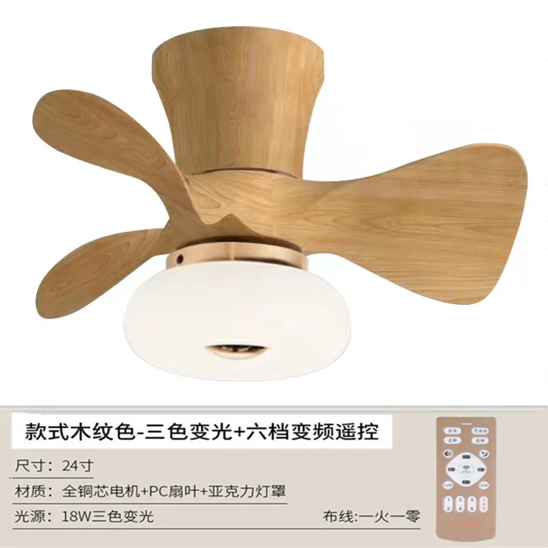 

Remote ceiling Fan with light led luxury fan Nordic dining living bedroom frequency conversion ventiladores para casa