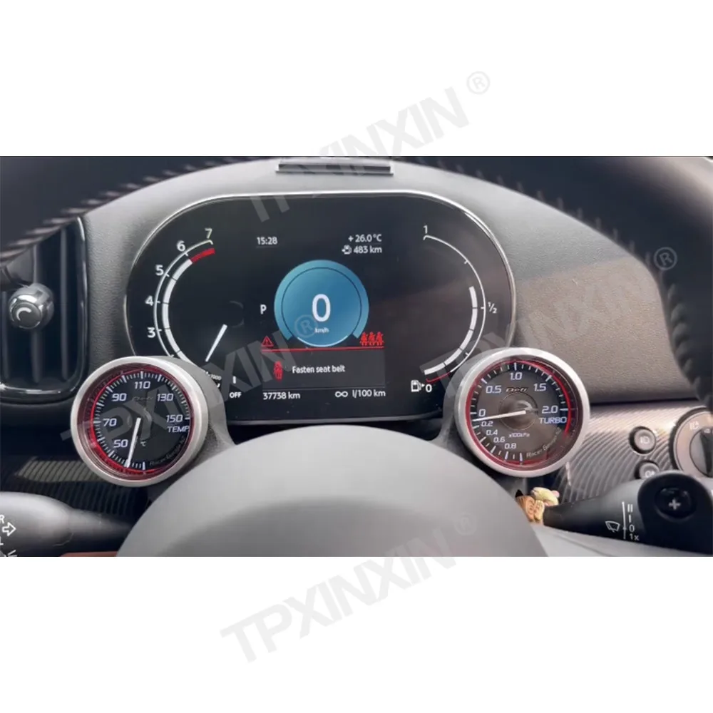 For BMW MINI Car Digital Dashboard Panel Virtual Instrument Cluster Cockpit LCD Speedometer Multimedia GPS