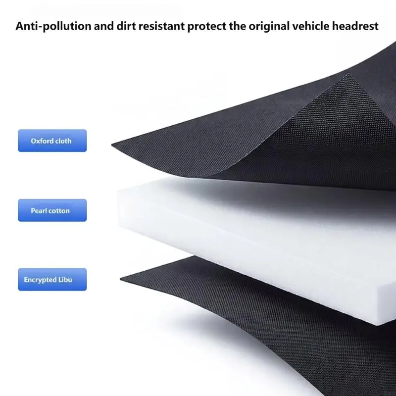 Headrest Gear Bag with Approximate 9.1 x 7.9 x 7.9 in Size, Fastened Cloth Vehicle Case for Small Driving Items and Tools H9EE
