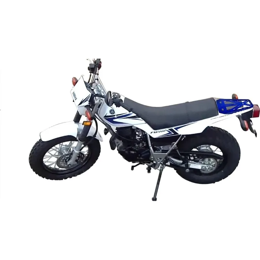 Aluminum Rear Cargo Tail Rack Carrier Luggage Holder Plate for Yamaha TW200 TW 200 19902024 Blue Durable Motorcycle Rear Cargo