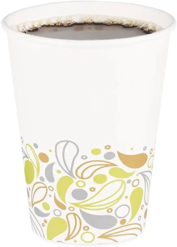 

DEER12HCUP Deerfield Printed Paper Hot Cups, 12 oz, 50 Cups/Pack, 20 Packs/Carton