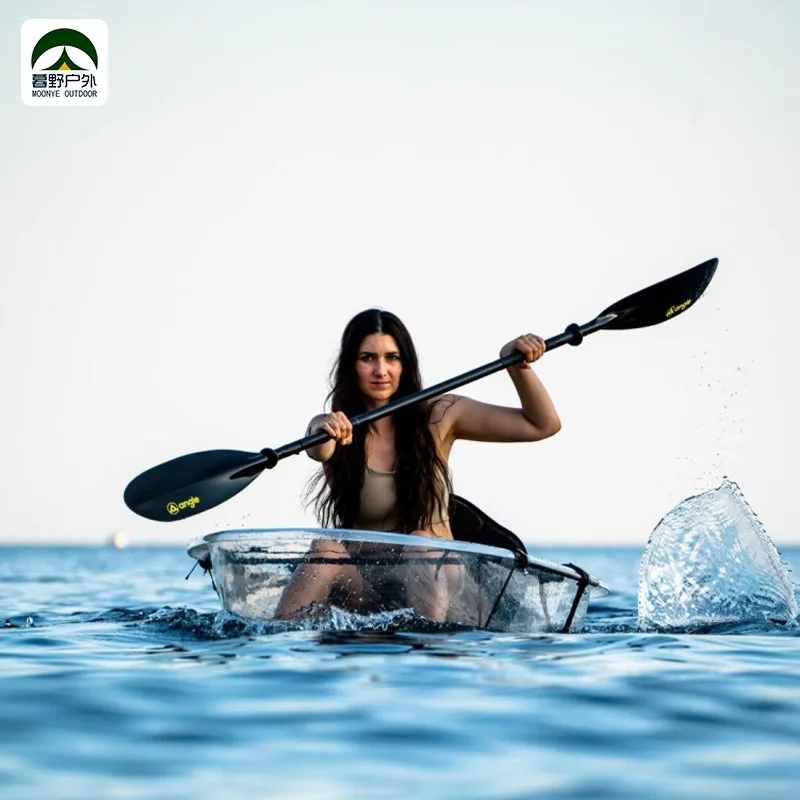 Outdoor Single Transparent Canoe Internet Celebrity Crystal Boat