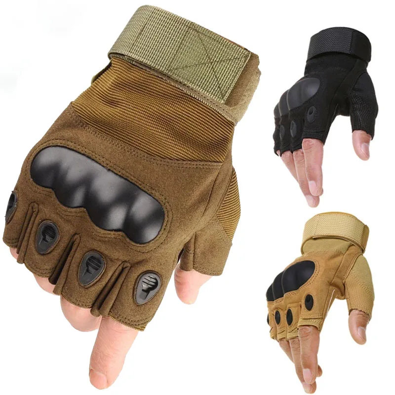 Outdoor Tactical Gloves Sport Half Finger Military Men Women Combat Shooting Hunting Fitness Fingerless Gloves