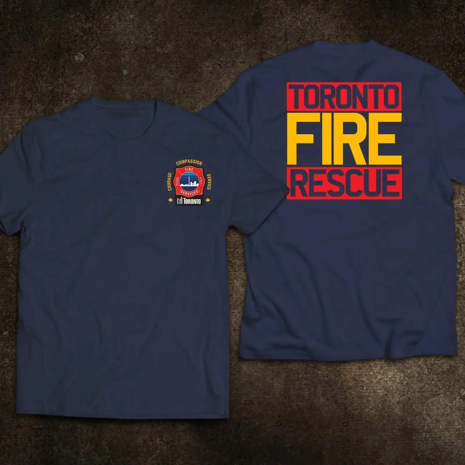 Toronto Canada Firefighter Fire Department Fire Rescue T-Shirt 100% Cotton O-Neck Short Sleeve Casual Mens T-shirt Size S-3XL