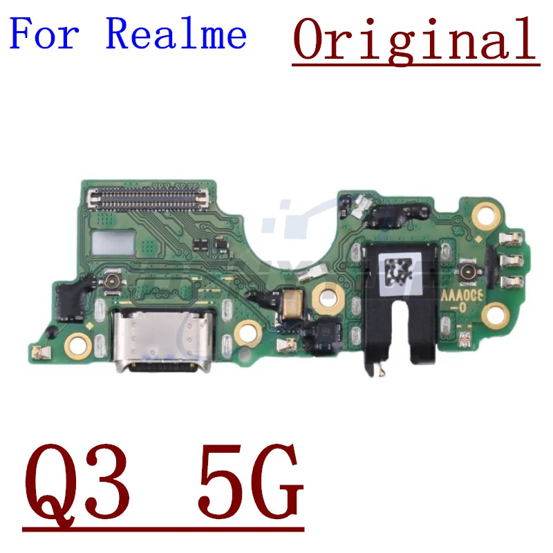 Original USB Charging Port Dock Plug Connector Charger Board With Microphone For OPPO Realme Q3 Q3i Q3t Pro V11 V13 V15 V20 V25