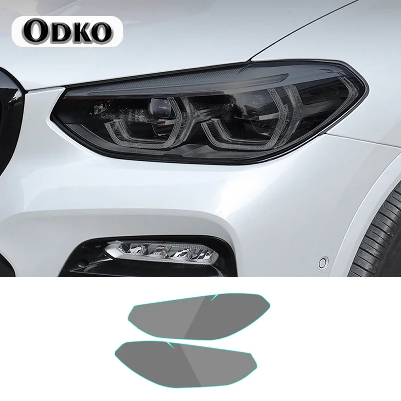Auto Headlight Lamp Light Tinting Sticker For BMW F10 G20 F34 G30 F07 X3 F25 G01 X5 F15 X6 F16 F20 F21 F22 G32 X1 F49 X4 F26 G02
