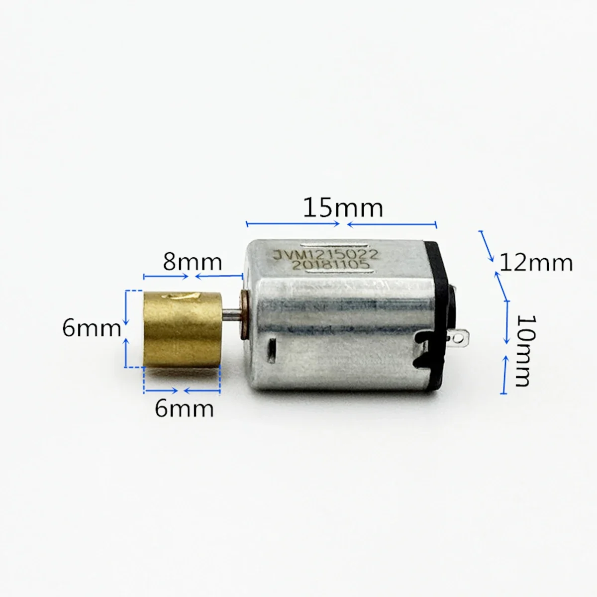 محرك اهتزاز صغير 10 مللي متر * 12 مللي متر تيار مستمر 3 فولت 5 فولت 6 فولت اهتزاز قوي صغير N20 محرك هزاز أداة تجميل مدلك #1