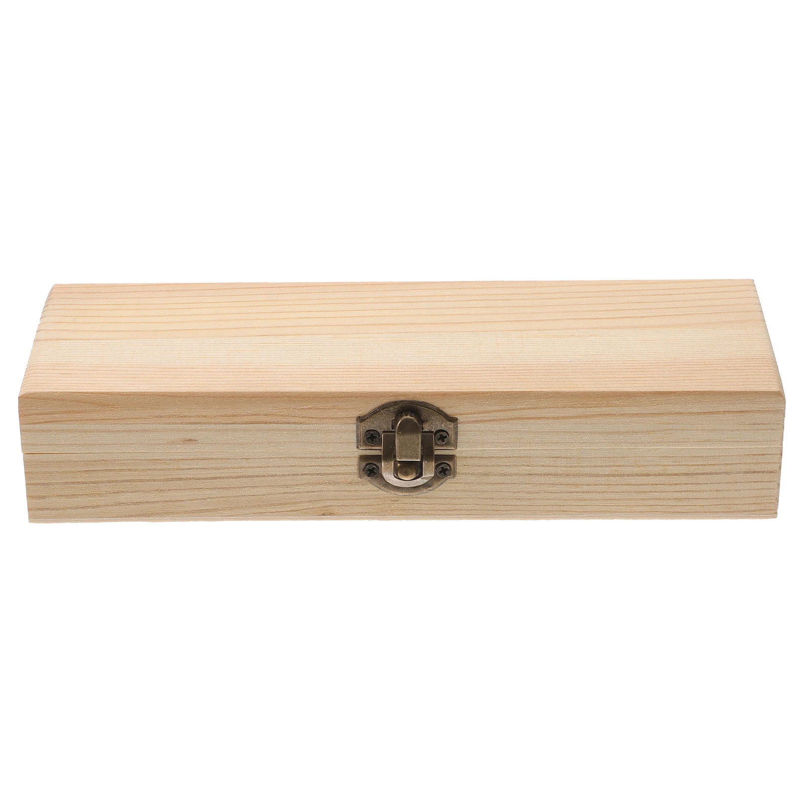 

Wooden Painting Mold Large Capacity Pencil DIY Crafts Storage Boxes Pens Pencils Erasers Sharpeners Students Teachers