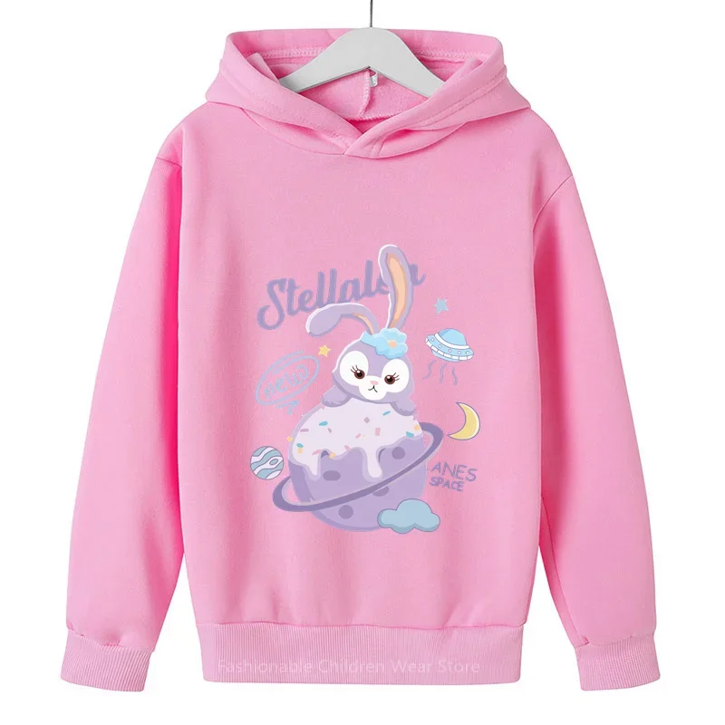 Disney stellalou cute kids hoodie cartoon StellaLou boys girls top jumper Long sleeve spring and autumn coat