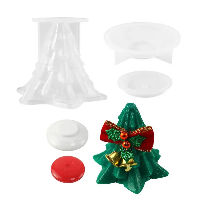 Christmas Tree Candle Holder Mold, Molde De Silicone, Decoração Para Casa, Criar Arte