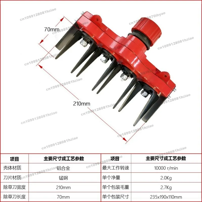 Weeding Wheel with Claws, Gearbox, Lawn Mower Accessories, Greenhouse Weeding Head,