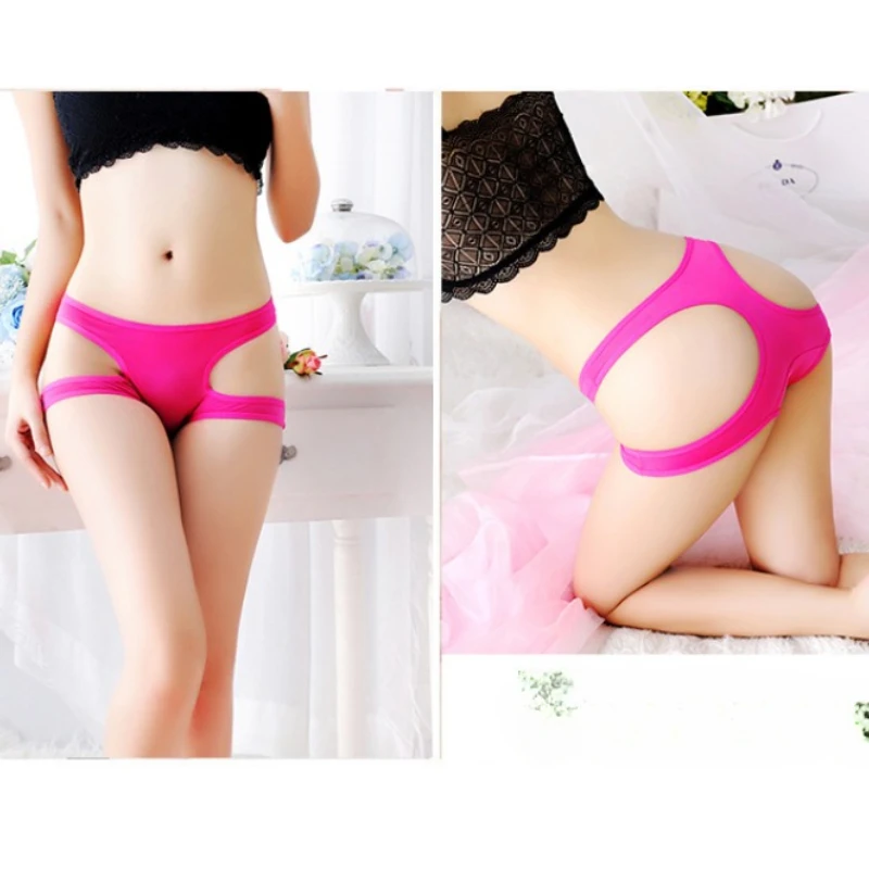 

Women's Underwear Sexy Lingerie Hollow Out Panties Temptation Thin Femme Low Waist Breathable Cotton Crotch Soft Triangle Briefs
