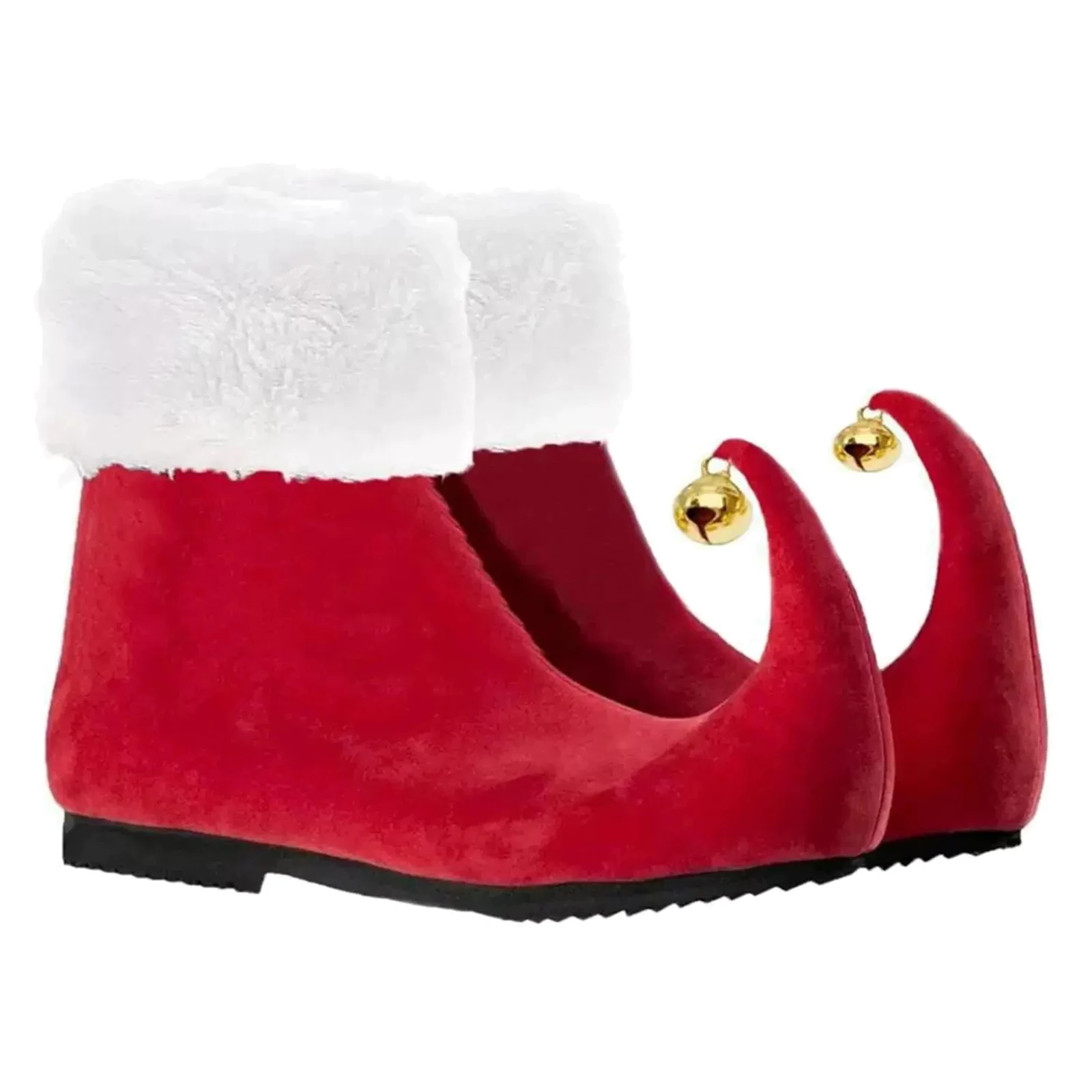 Scarpe natalizie da uomo o da donna Scarpe da elfo con campanelle Costume natalizio per feste