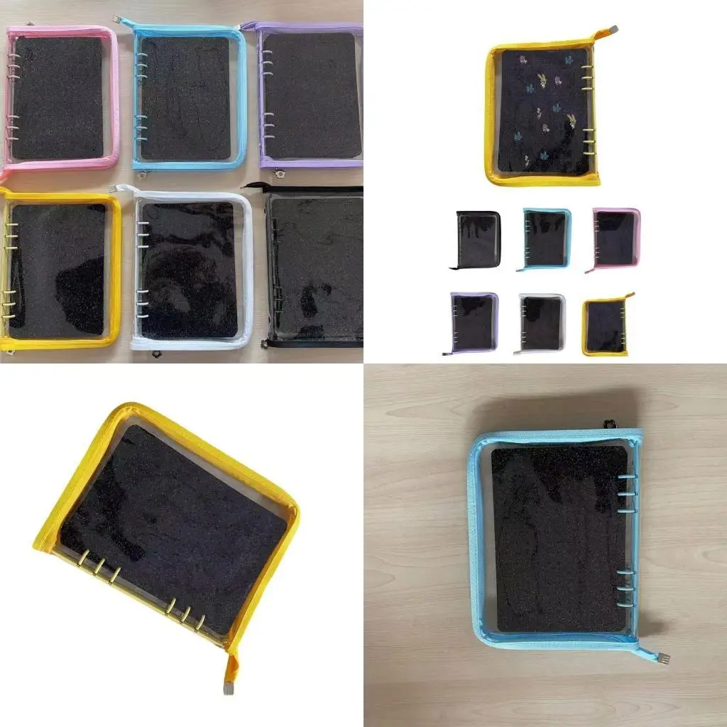 

X4YA 8 Page Pin Book Portable Travel Display Holder Collectible Pin Album Felt Texture for Brooch Collectors