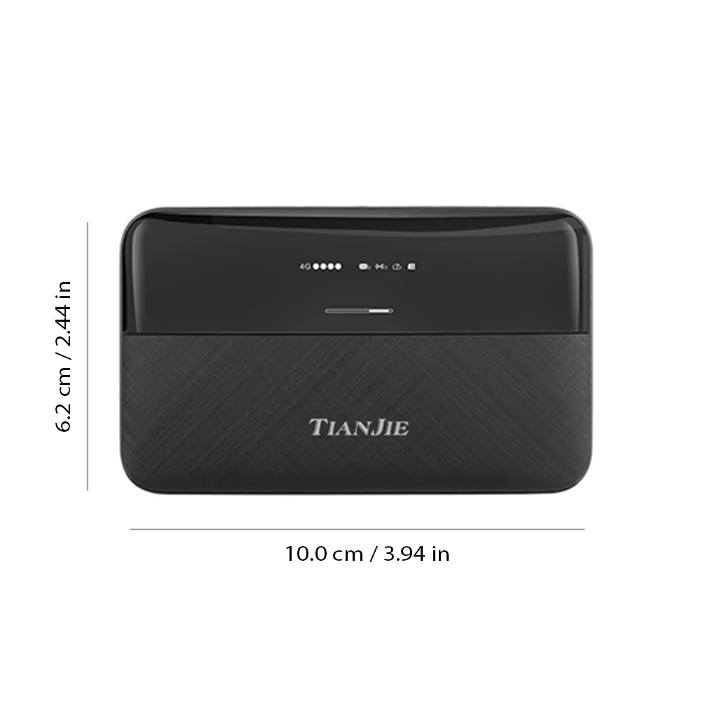 TIANJIE MF706 4G Mobiler WLAN-Router, 6000 mAh, sicherer Akku, OLED-Display, tragbarer MiFi-Router, globale Bandunterstützung, tragbar für Unternehmen