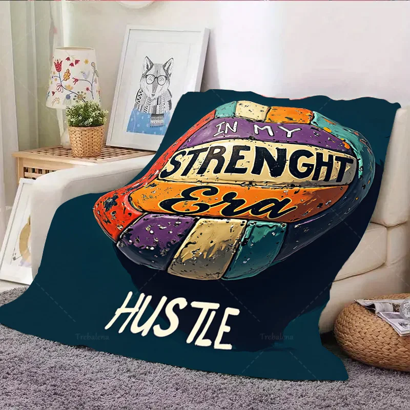 1 قطعة بطانية الفانيلا "حياة "في عصر القوة الخاص بي الزحام" رمي بطانية لديكور غرفة المعيشة المريحة"