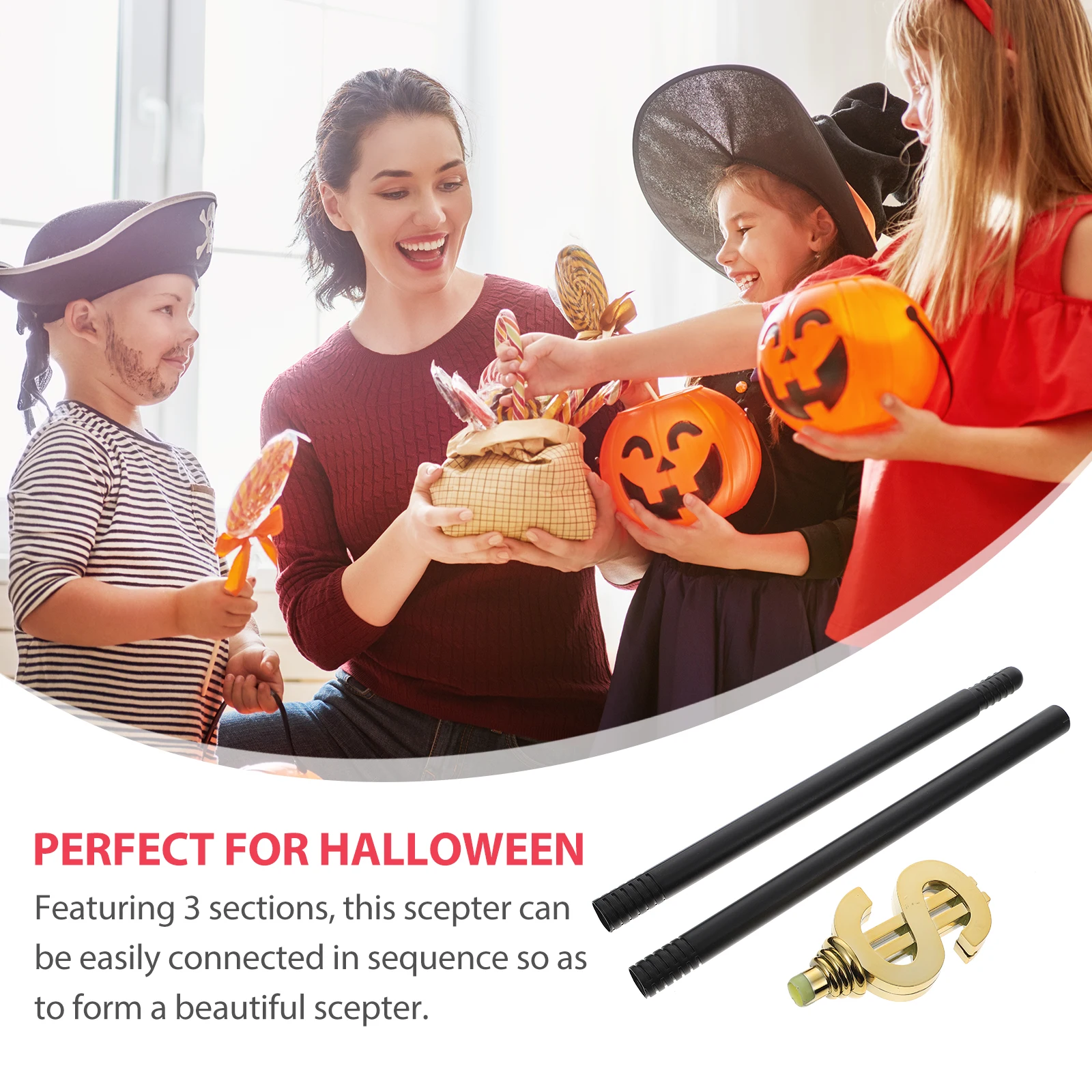 

Money Symbol Scepter Wands Party Sign Costume Accessories for Halloween Cosplay Staff Costumes