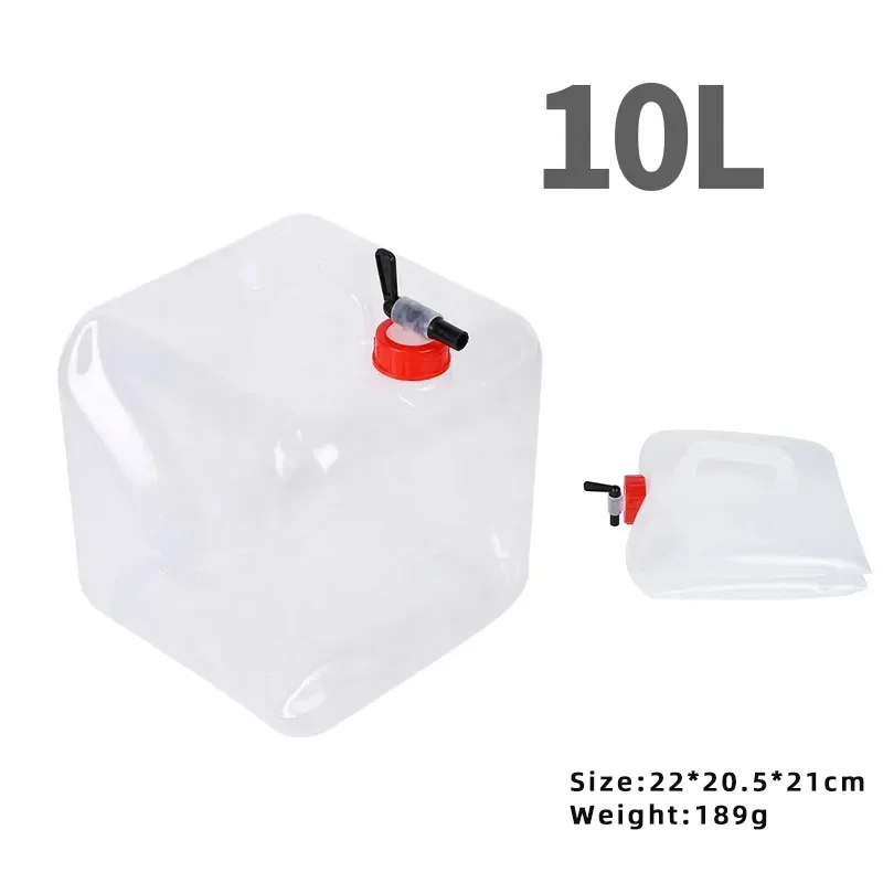 Outdoor Food-grade Bucket Water Bag Portable Camping Traveling Picnic Shower Multi-functional 20L Large Capacity Bag