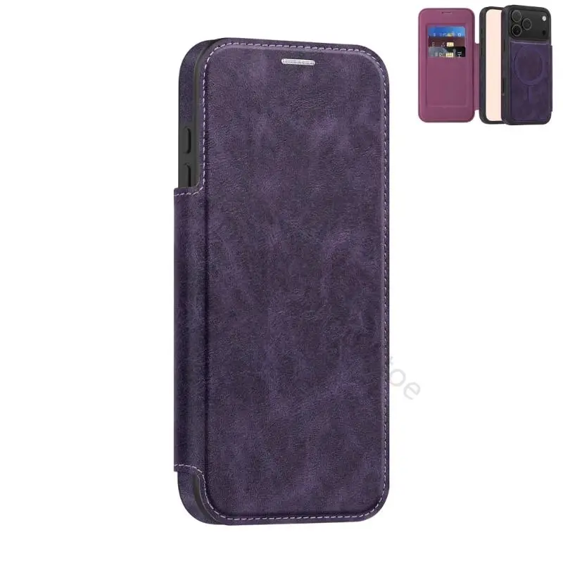 96BA Modische Flip-Wallet-Hülle aus leichtem PU-Leder für Telefon 17 – Detail 5