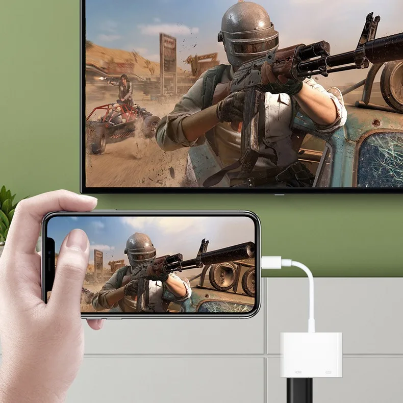 Do kabla kompatybilnego z Lightning na HDMI 1080P do iPhone'a na telewizor Cyfrowy adapter AV Kabel Akcesoria do telefonu