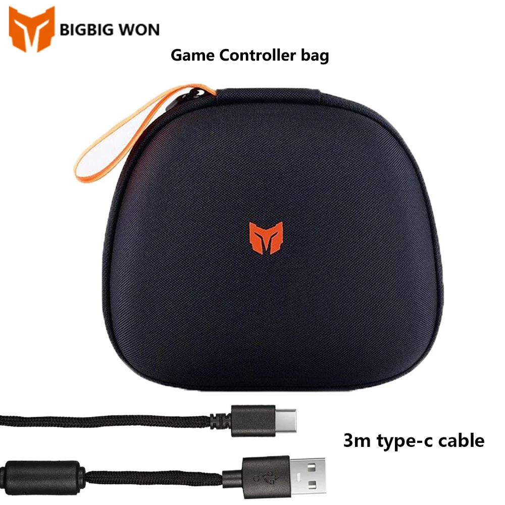 original BIGBIG Won game Controller bag and 3m type-c cable for mobile Gaming Gamepad Storage box Xbox One/Switch/PS3/ps4/ps5