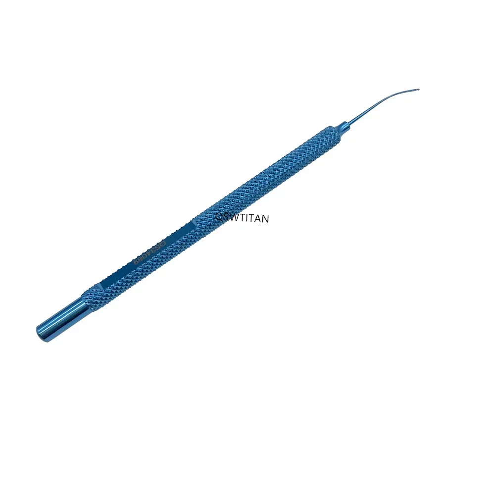 Ophthalmic Koch Nucleus Spatula Hook With Notches Titanium Eyes hook Microsurgical Instrument