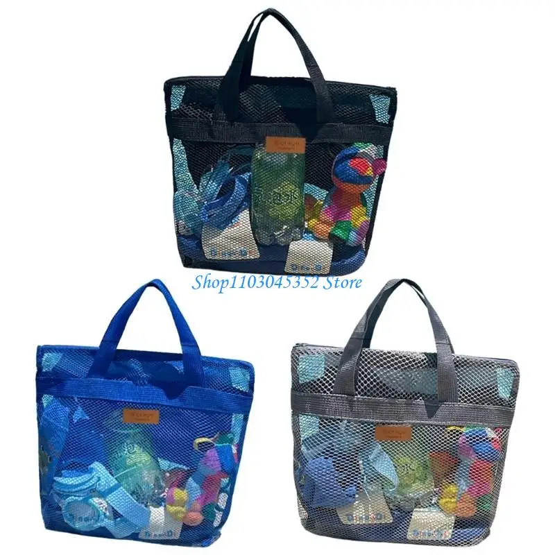 

Summer Mesh Toted Bag Toiletry Bag Women's Beach Bag Shower Caddy Bag for Women