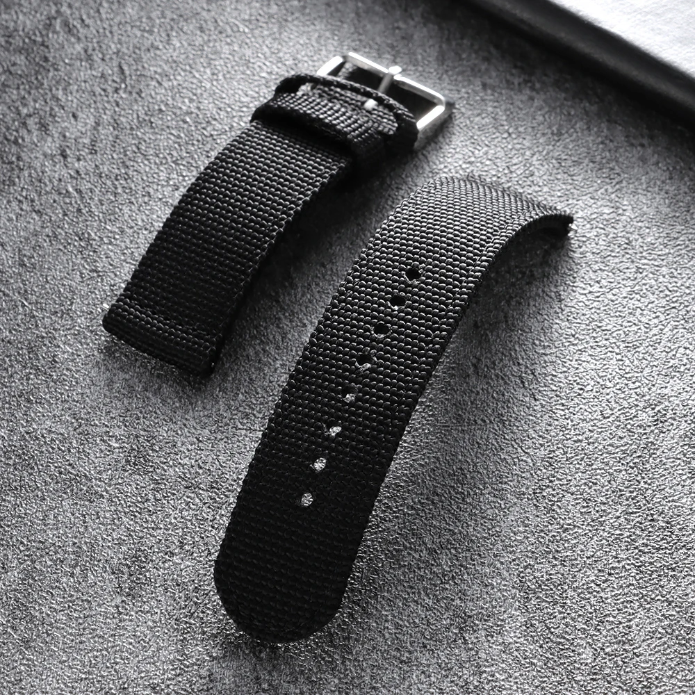 Schnellverschluss-Canvas-Uhrenarmband, 18 mm, 20 mm, 22 mm, 24 mm, Nylonband für Männer und Frauen, Ersatz-Uhrenarmbänder für Smartwatch-Zubehör