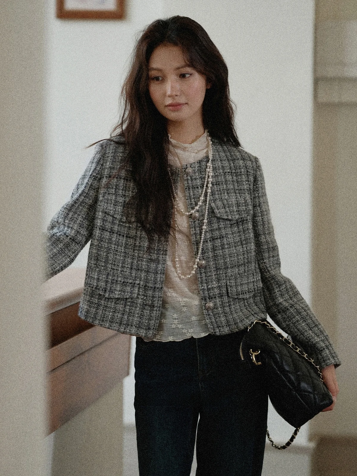 

ey ort Outerwear Women's Faion Sle Loose Fit Long Sve Autumn New Arrival Lady's Coat by Lu Xiang Nan