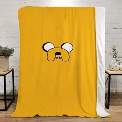 Adventure Time soffici coperte morbide e plaid coperta di lusso King Size telo mare interno per biancheria da letto in microfibra domestica