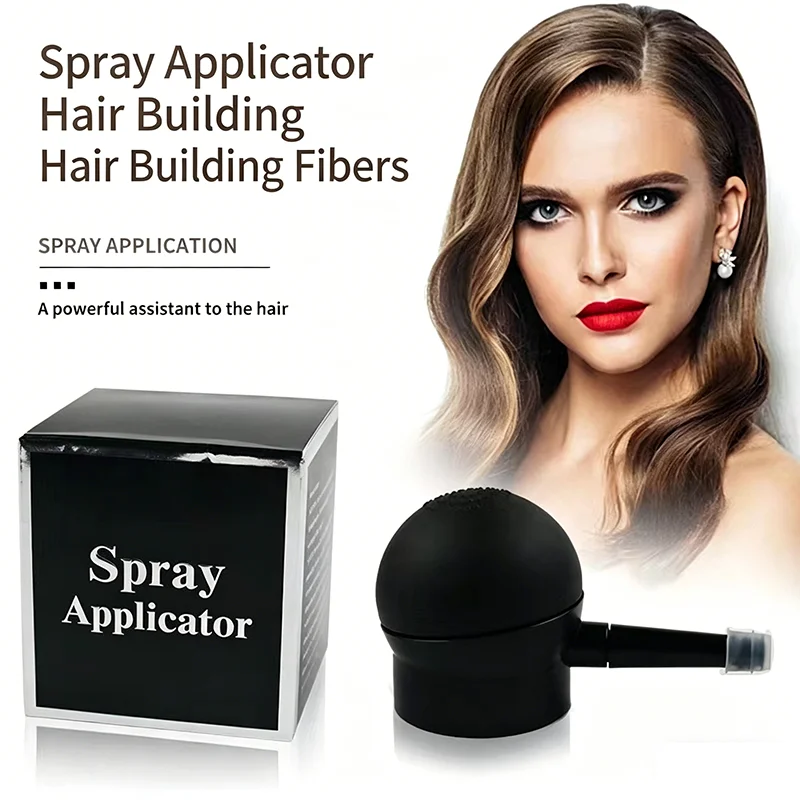 T-27.5g Bottle Nozzle Spray Pump Tool Hair Spray Styling Fiber Powder Spray Extended Nozzle Pump for Hair Loss Fiber Sprayer