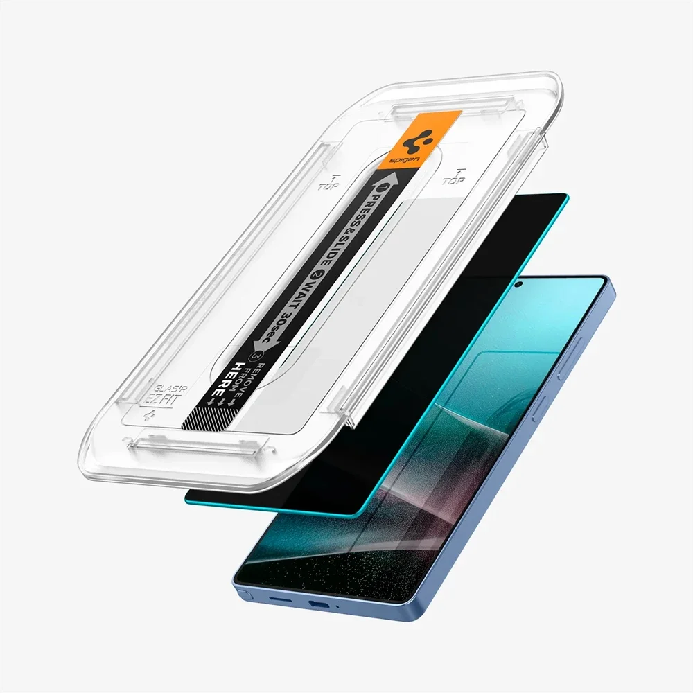 2 protectores de pantalla de vidrio templado Spigen Glas.tR EZ Fit con sensor protegido para Samsung Galaxy S26 Ultra S25 S24