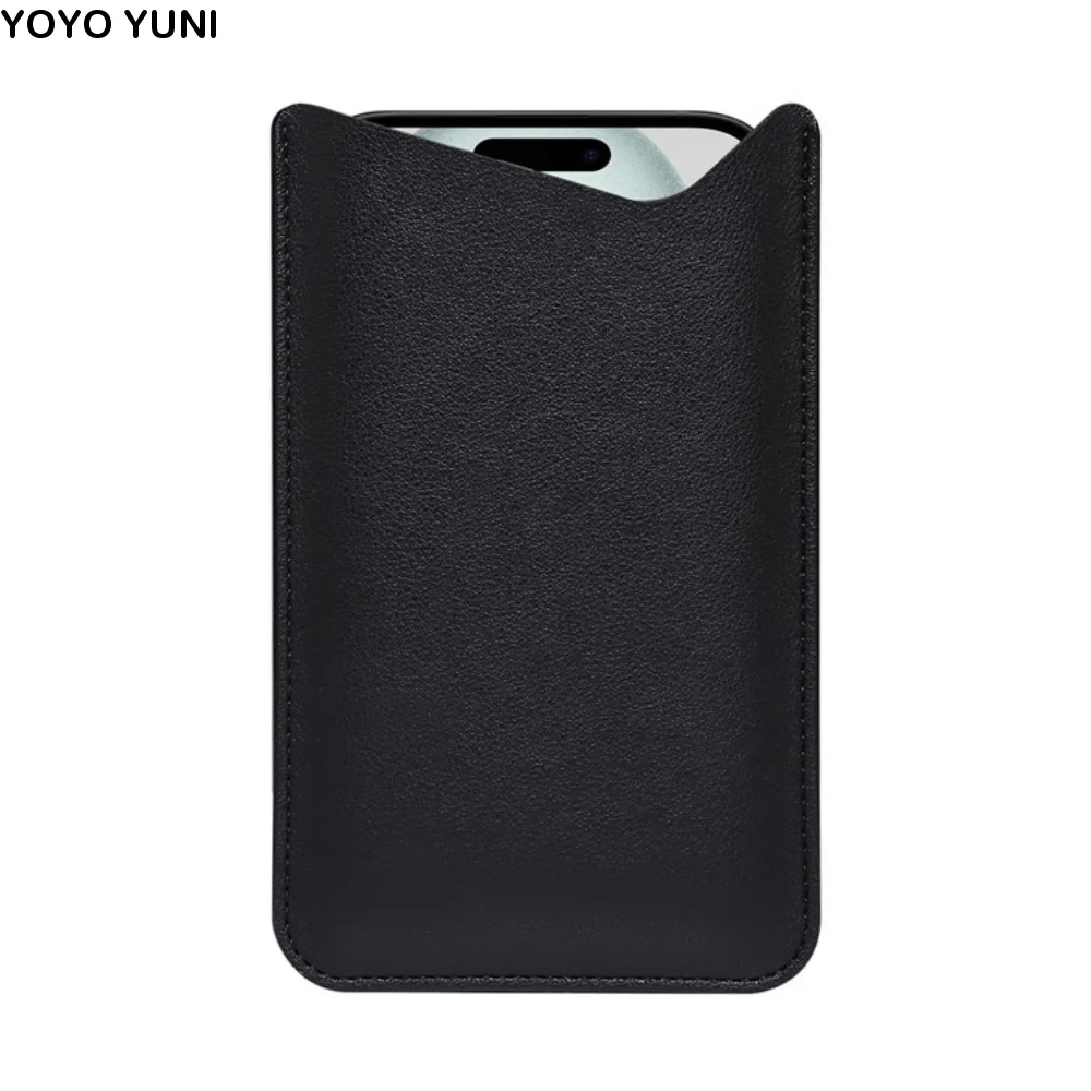 Leather Case Mobile Phone Bag Vertical Lightweight Phone Protective Pouch Case Cover Waterproof Mobile Phone Pouch