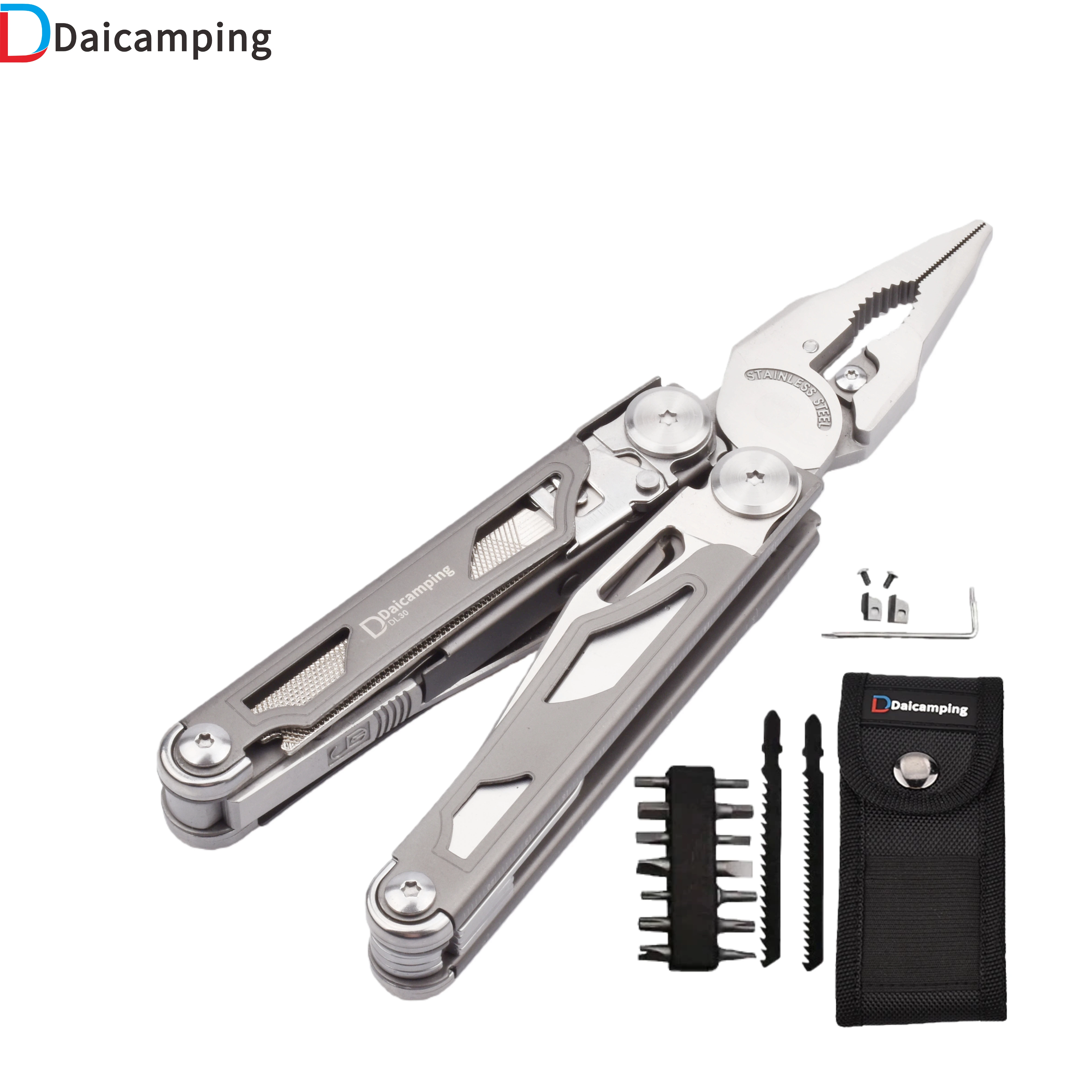 Daicamping DL25 DL301 Replaceable Part Knife Multi Tools Multi-tool Cutter EDC Multitool Survival Gear Plier Folding Knives