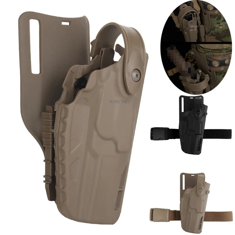 

Tactical Gun Holsters for MK-17 P320 Quick Release Drop Leg Right Hand Shooting Pistol Gun Carry CS Hunting M17 Thigh Holsters